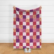Cheater Quilt Yorkshire Terrier Pink