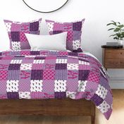 Cheater Quilt Yorkshire Terrier Violet