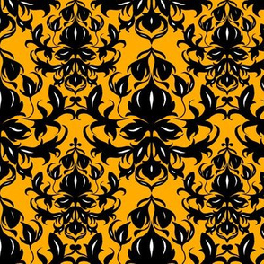 Hgh Contrast Yellow Damask