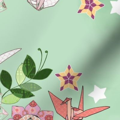 Origami Star Garden