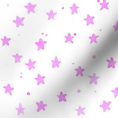 purple watercolor stars