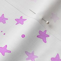 purple watercolor stars