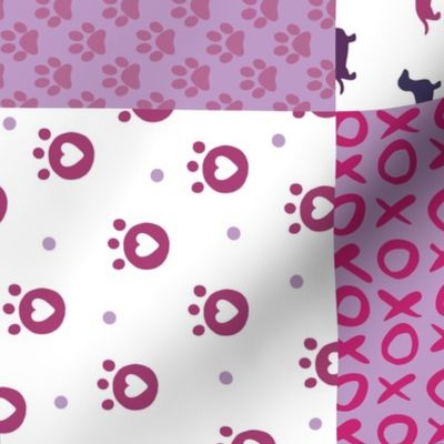 Cheater Quilt Dachshund Violet 