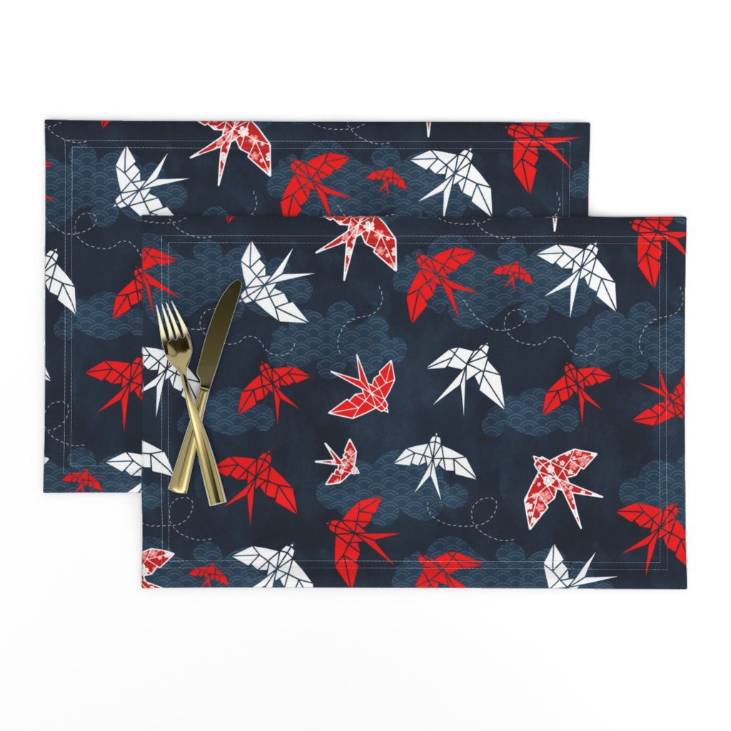 Origami Swallow Navy Blue