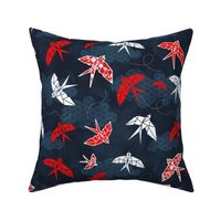 Origami Swallow Navy Blue