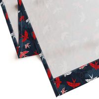 Origami Swallow Navy Blue