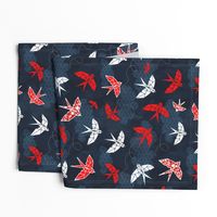 Origami Swallow Navy Blue