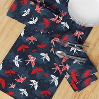 Origami Swallow Navy Blue