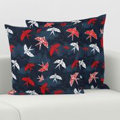 Origami Swallow Navy Blue