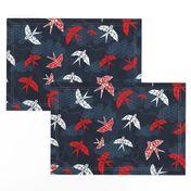 Origami Swallow Navy Blue