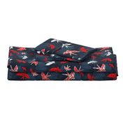 Origami Swallow Navy Blue