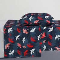 Origami Swallow Navy Blue