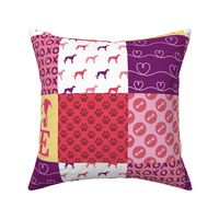 Cheater Quilt Whippet Pink