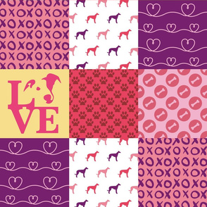 Cheater Quilt Whippet Pink