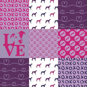 Cheater Quilt Whippet Violet
