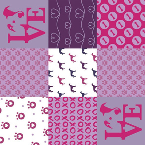 Cheater Quilt Whippet Violet 