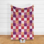 Cheater Quilt Chihuahua Pink