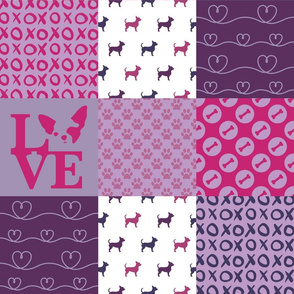 Cheater Quilt Chihuahua Violet