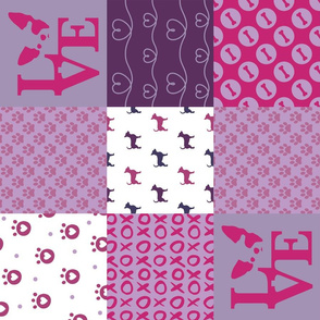 Cheater Quilt Chihuahua Violet