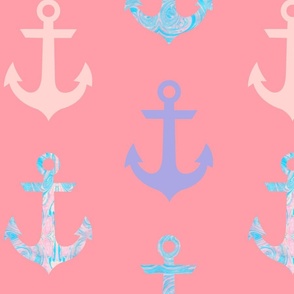 Marble Anchor (Coral)