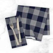 1.75” Navy and Grey House Check - Buffalo Plaid