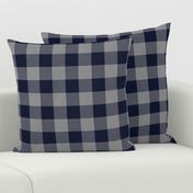 1.75” Navy and Grey House Check - Buffalo Plaid