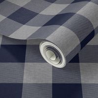 1.75” Navy and Grey House Check - Buffalo Plaid