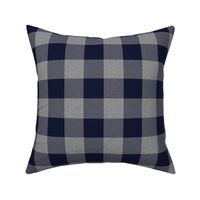 1.75” Navy and Grey House Check - Buffalo Plaid