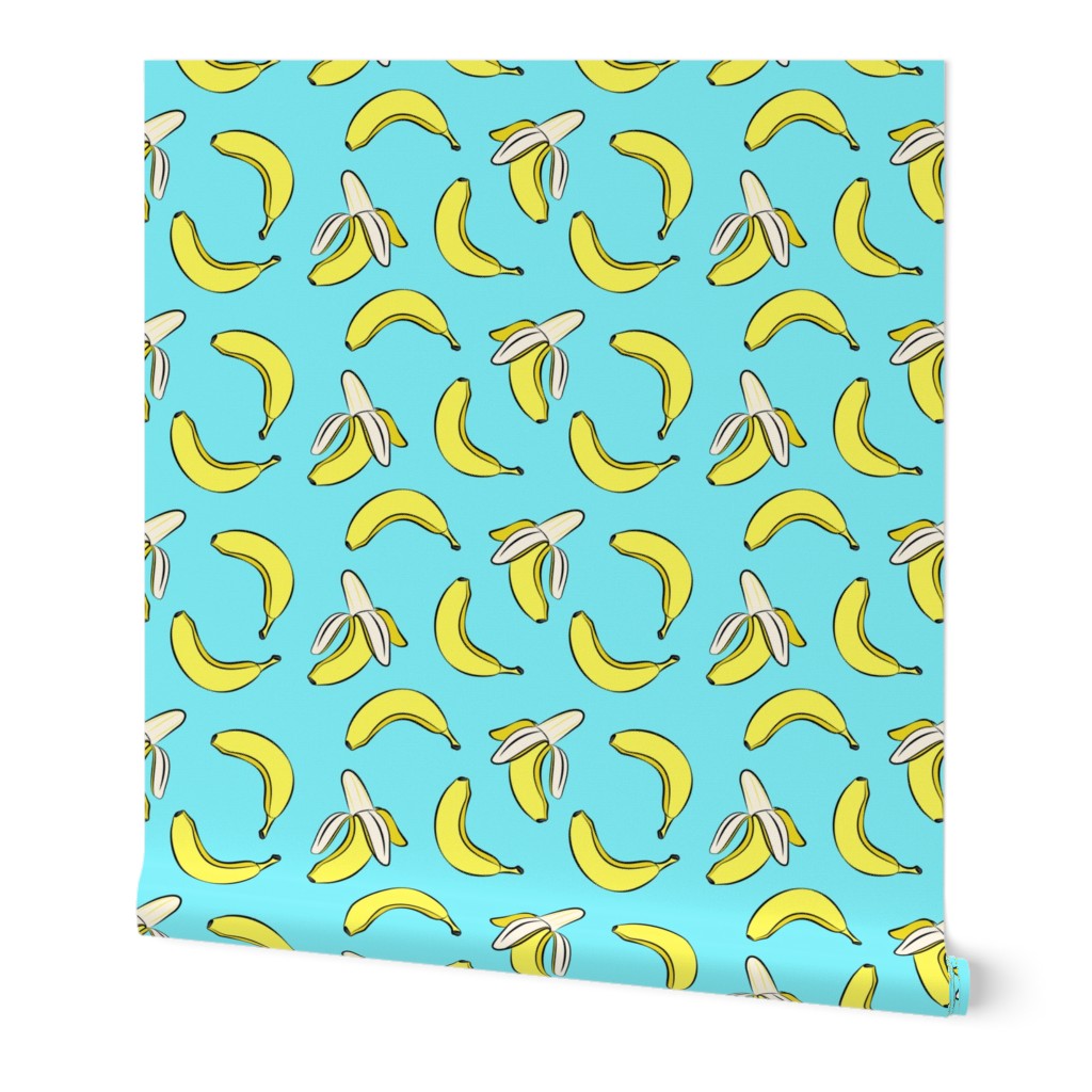 (small scale) bananas - blue C18BS