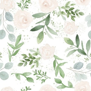 Jumbo / Rose and Eucalyptus Florals