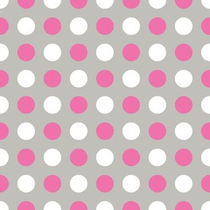Gray Pink Multi Dot