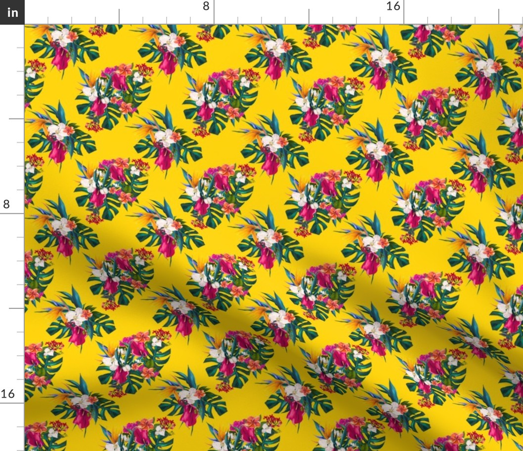 4" Love Summer Florals - Yellow