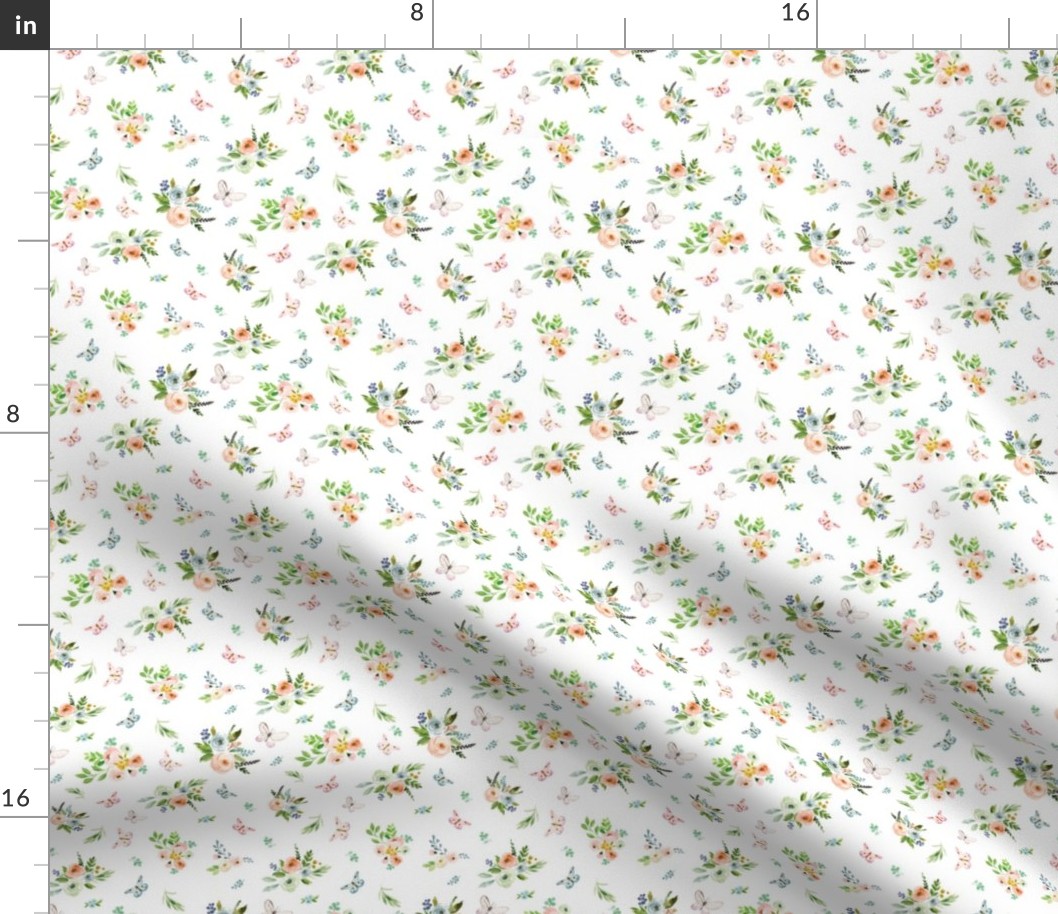 4" Spring Time Bunny Florals