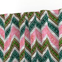 Bali Bali chevron multi green