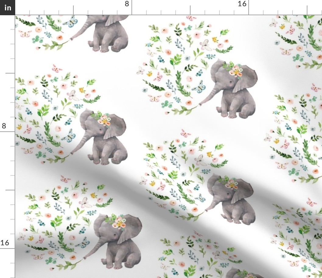 8" Spring Time Baby Elephant / MIX & MATCH 1