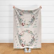 BABY BLANKET  fable floral