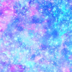 pastel watercolor nebula