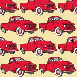 Nifty Fifties red 1951 Studebaker pick up truck