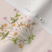 Meadow Diamond Pastels on Pale Peach // large