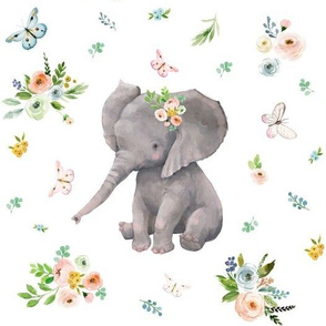 10" Spring Time Baby Elephant
