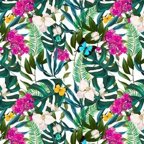 4" Love Summer Florals & Tropical Leaves