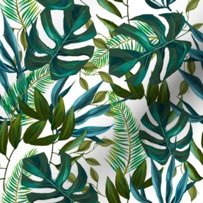 8" Love Summer Tropical Leaves - Mix and Match