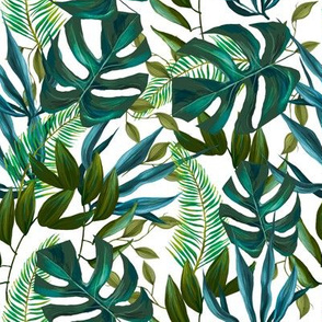 8" Love Summer Tropical Leaves - Mix and Match