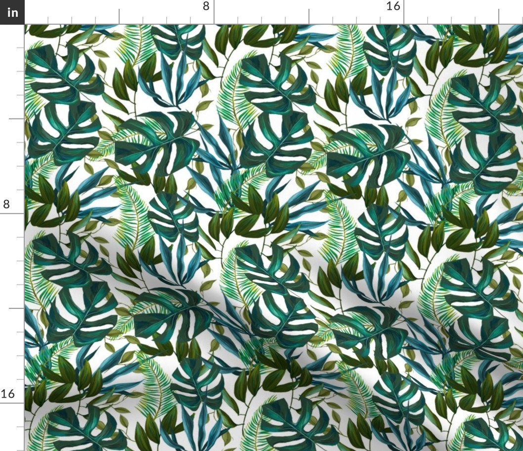 8" Love Summer Tropical Leaves - Mix and Match