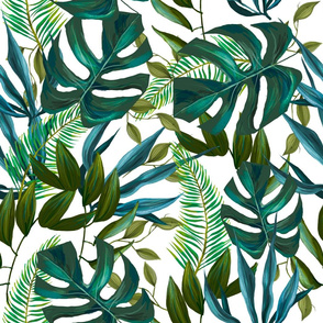 21" Love Summer Tropical Leaves - Mix and Match