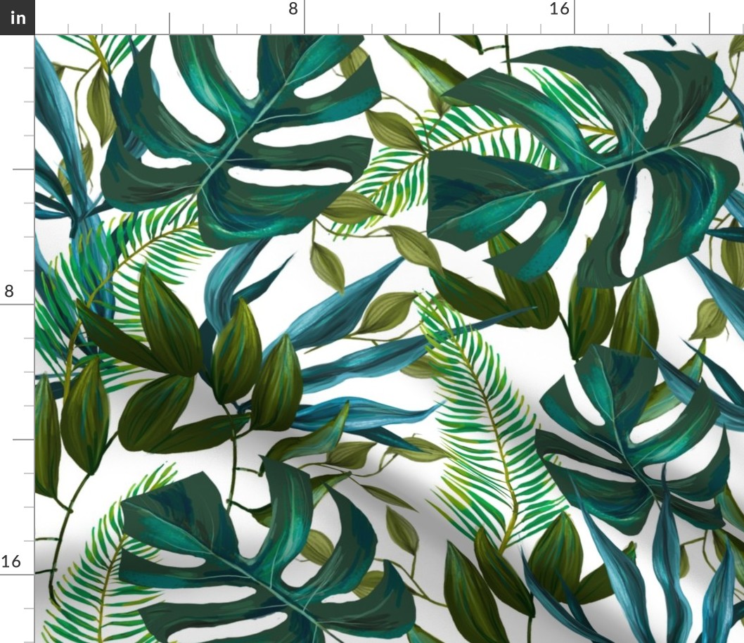 21" Love Summer Tropical Leaves - Mix and Match