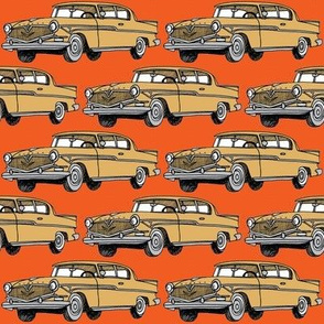 1957 Hudson Hornet tan on orange