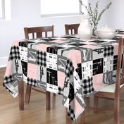 lineman patchwork - pink -  plaid