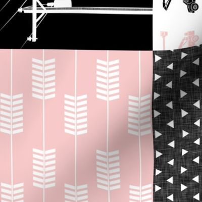 lineman patchwork - pink (90) arrows