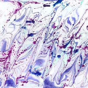 watercolour floating lines purple